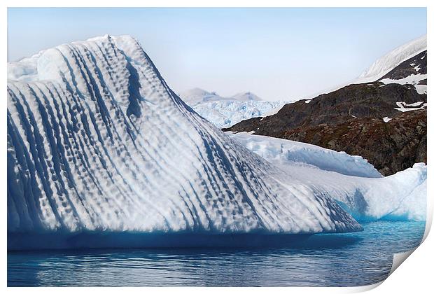 Iceberg & Mountains Antarctica Print by Carole-Anne Fooks