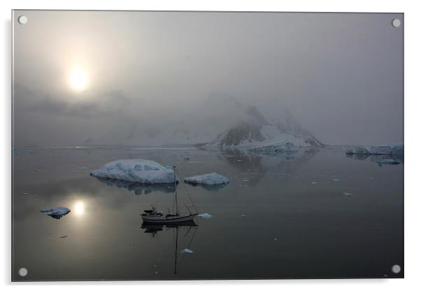 Antarctic Mist Acrylic by Richard Simpson