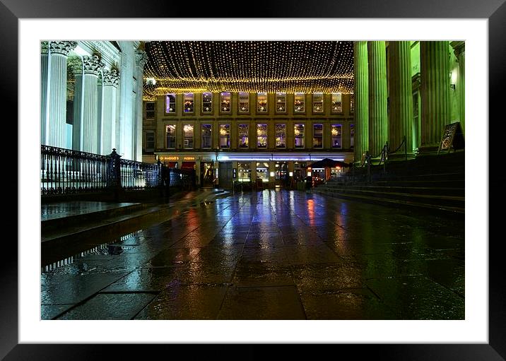 Royal Exchange Square Framed Mounted Print by Iain McGillivray