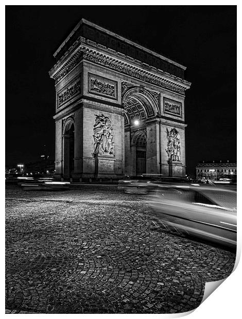 A Majestic Monument of Paris Print by Les McLuckie