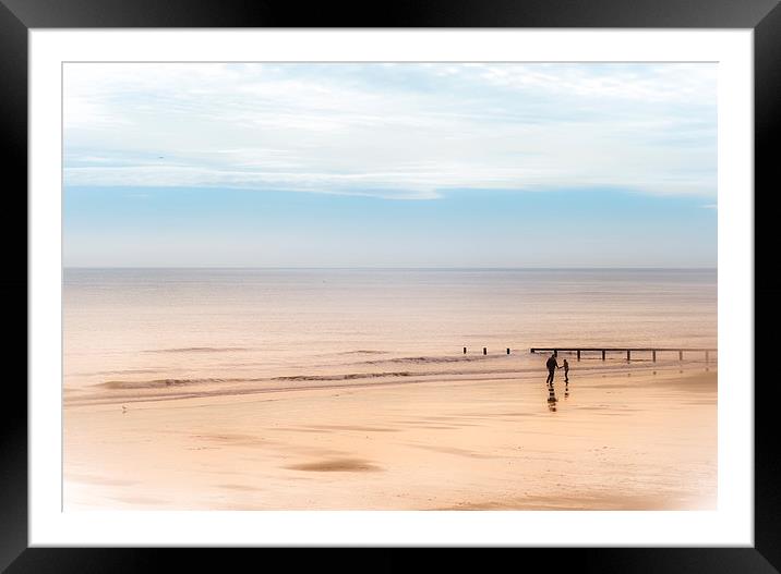 Romancing the Beach Framed Mounted Print by Ian Johnston  LRPS