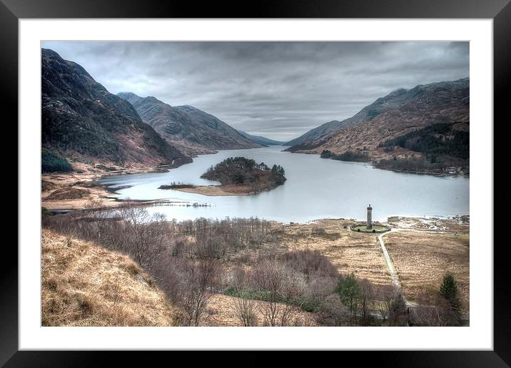 Glenfinnan Monument Framed Mounted Print by James Mc Quarrie
