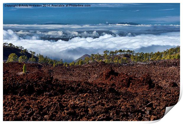 Tenerife Landscape Print by Andy Anderson