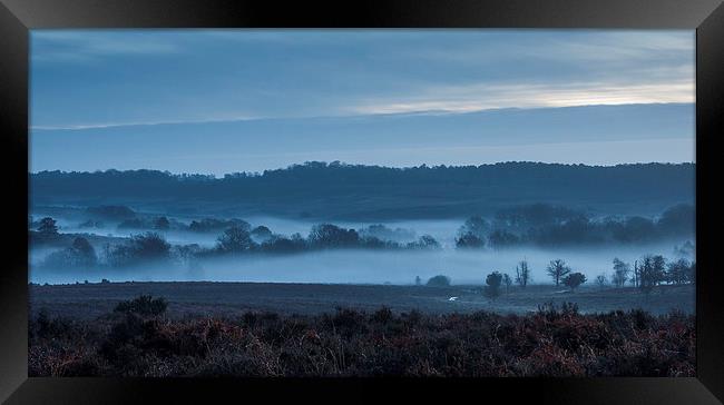 Mist in the valley Framed Print by Phil Wareham