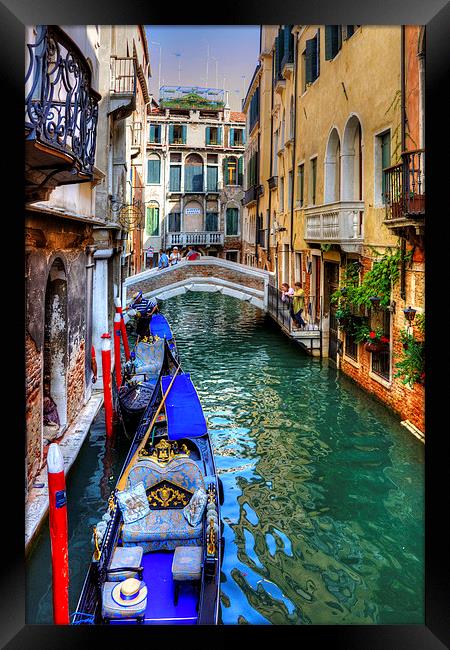 Venice Canal Framed Print by Tom Gomez