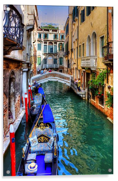 Venice Canal Acrylic by Tom Gomez