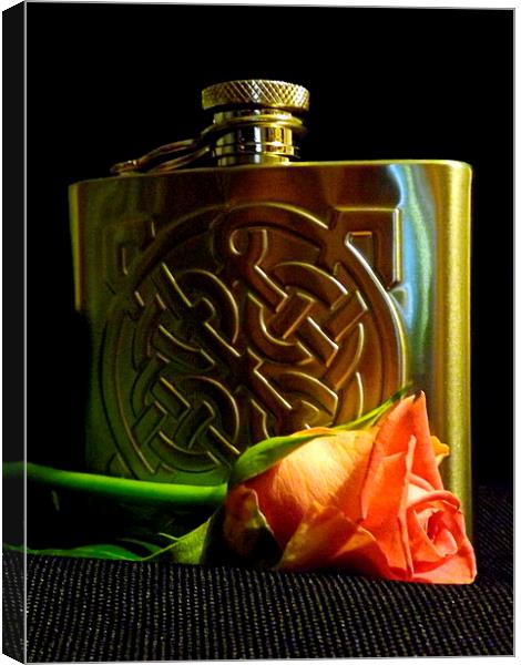 Rose and Drink for Rabbi Canvas Print by Bill Lighterness