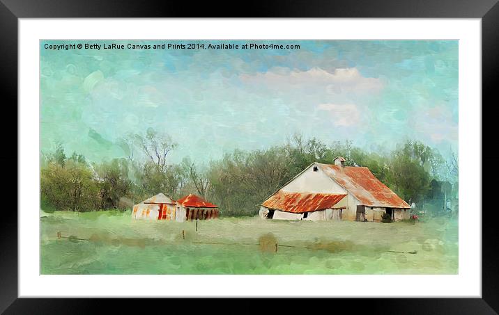 Living in the Past Framed Mounted Print by Betty LaRue