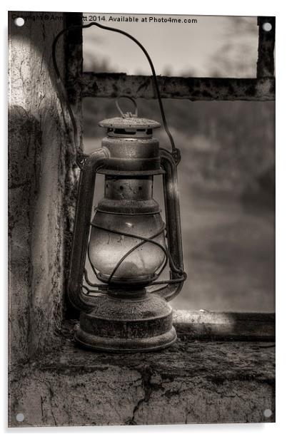 The Hurricane Lamp Acrylic by Ann Garrett