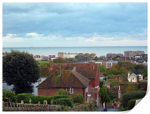 Views Over Hythe- Kent . Print by Antoinette B