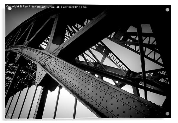 Tyne Bridge Arch Acrylic by Ray Pritchard