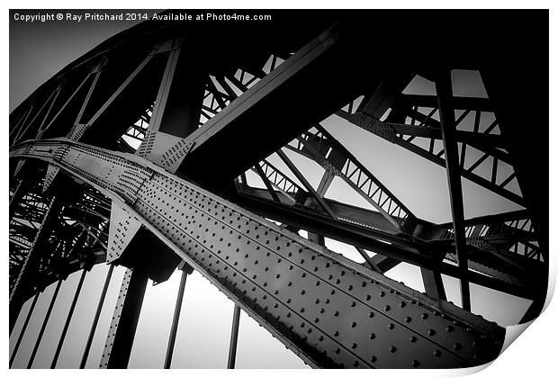 Tyne Bridge Arch Print by Ray Pritchard