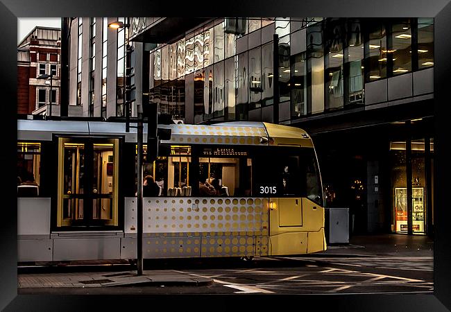 The Manchester Tram Framed Print by Sean Wareing