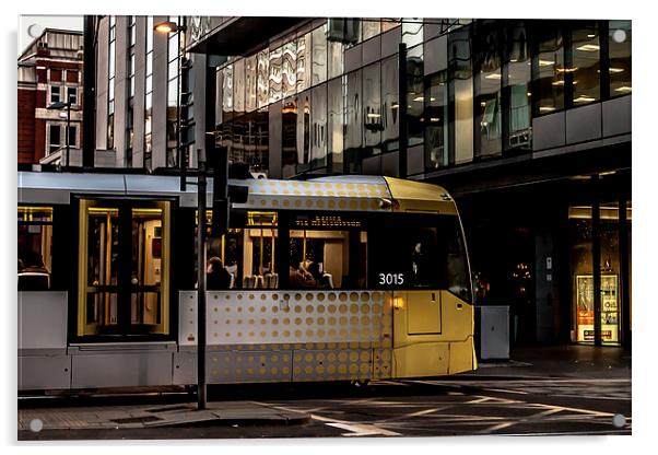 The Manchester Tram Acrylic by Sean Wareing