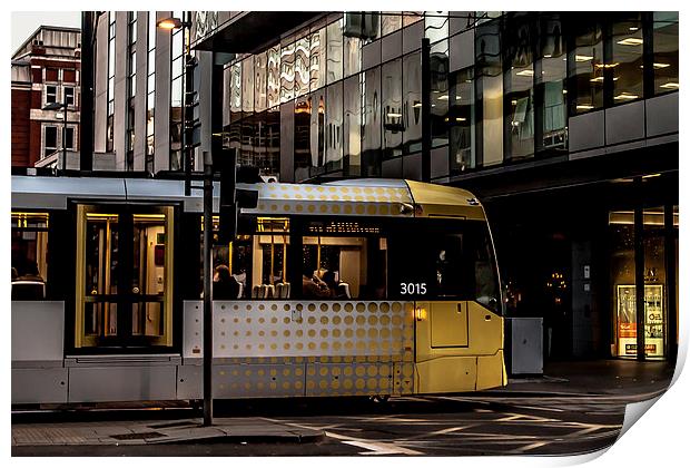 The Manchester Tram Print by Sean Wareing