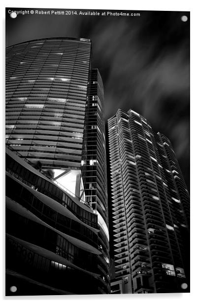 Skyscrapers Acrylic by Robert Pettitt