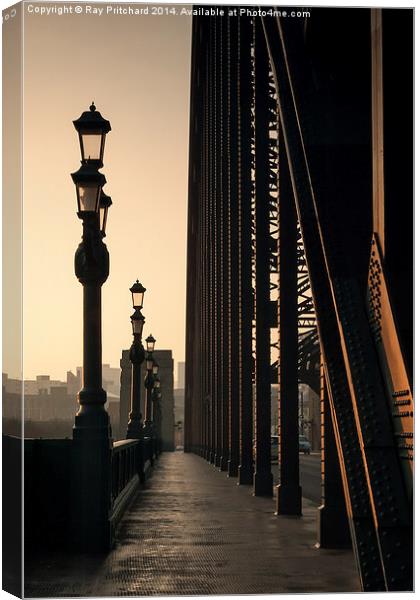 Walk Over The Tyne from Newcastle Canvas Print by Ray Pritchard