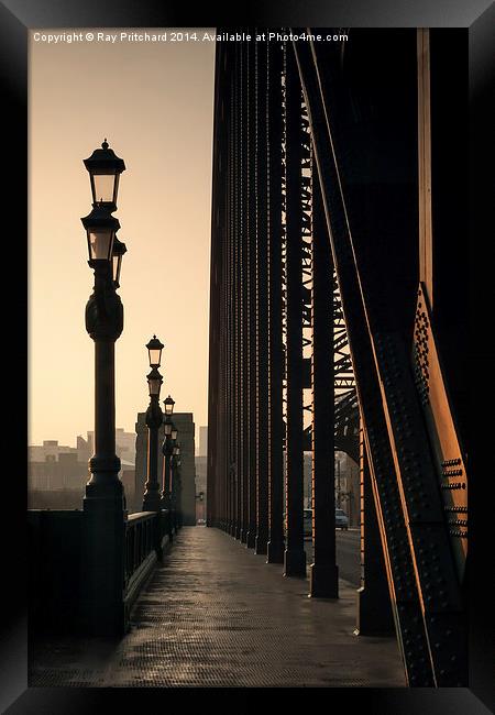 Walk Over The Tyne from Newcastle Framed Print by Ray Pritchard