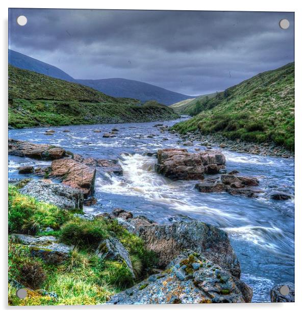 Glen Etive, Scotland Acrylic by James Mc Quarrie