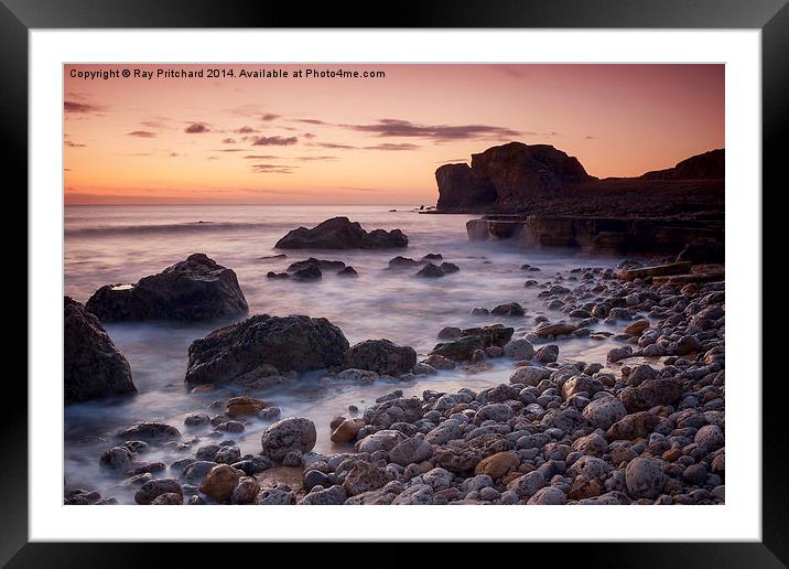 Target Rock Sunrise Framed Mounted Print by Ray Pritchard