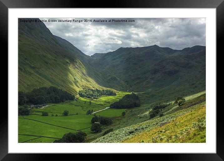 Grisedale Valley,The Lake District Framed Mounted Print by Jamie Green