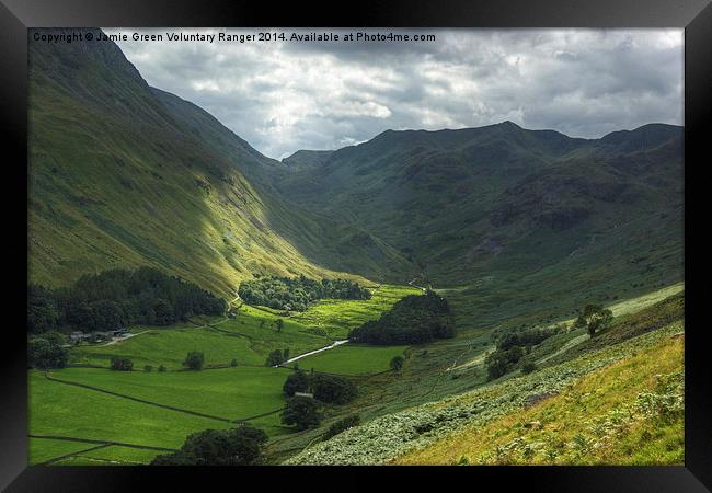 Grisedale Valley,The Lake District Framed Print by Jamie Green
