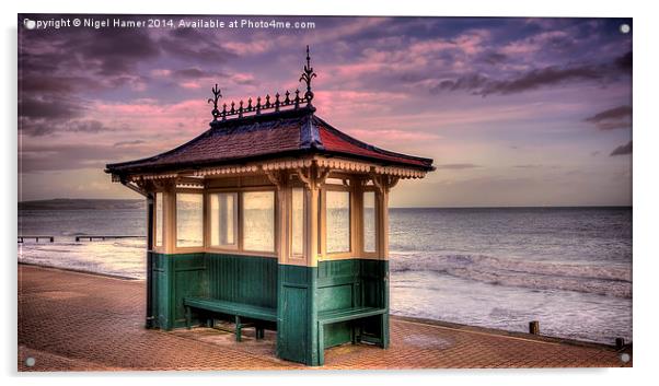 Shanklin Shelter Acrylic by Wight Landscapes