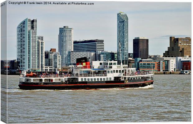 The Mersey ferryboat Snowdrop Canvas Print by Frank Irwin