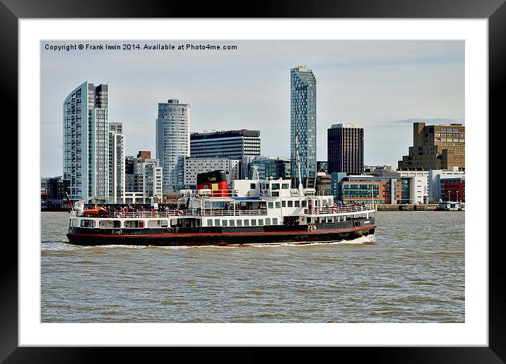 The Mersey ferryboat Snowdrop Framed Mounted Print by Frank Irwin
