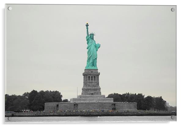 Lady Liberty Acrylic by Iain Mavin
