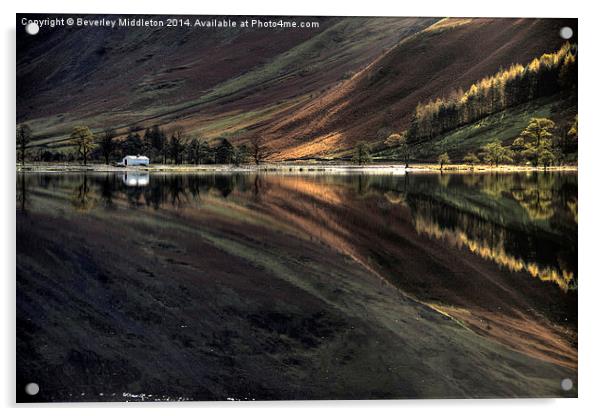 Buttermere Reflection Acrylic by Beverley Middleton