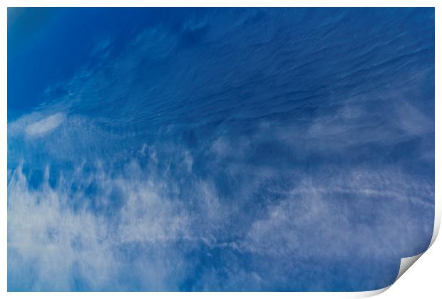 Flowing clouds Print by David Pyatt