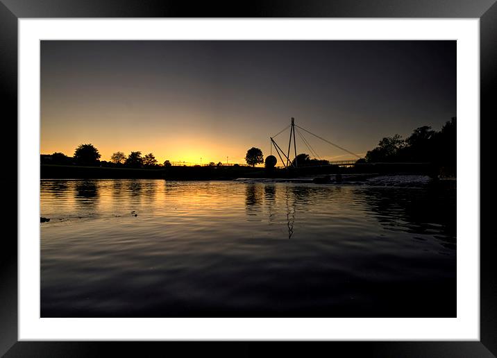 Twylight at Millers Bridge Framed Mounted Print by Rob Hawkins