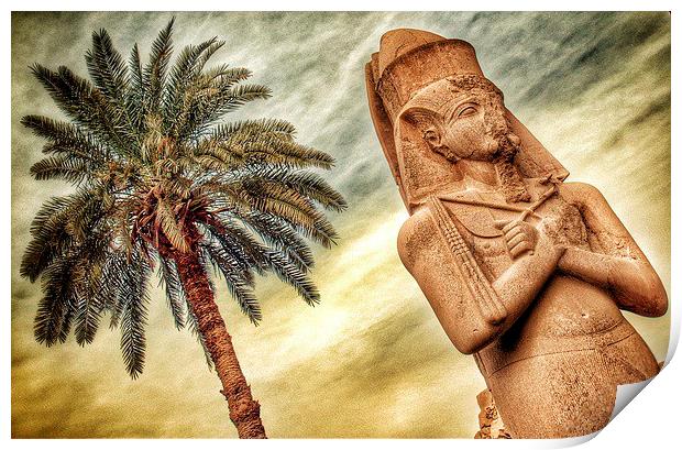 Statue in Egypt Print by Scott Anderson