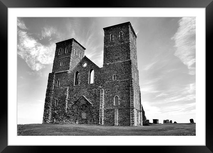 Reculver Towers, Kent Framed Mounted Print by Paul Austen