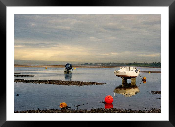 Low tide Framed Mounted Print by Andy dean