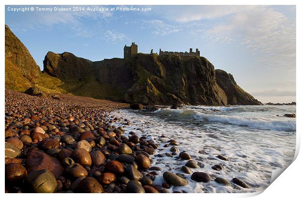 Ruins of Dunnottar Castle Print by Tommy Dickson