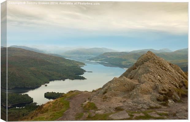 Ben Aan and Loch Katrine. Canvas Print by Tommy Dickson
