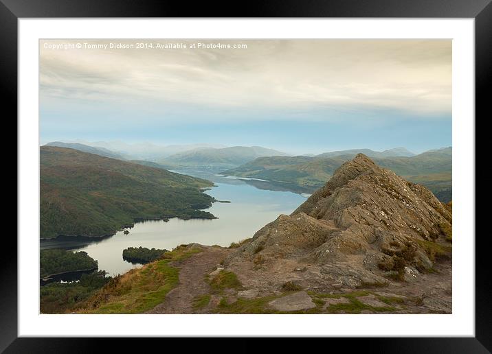 Ben Aan and Loch Katrine. Framed Mounted Print by Tommy Dickson