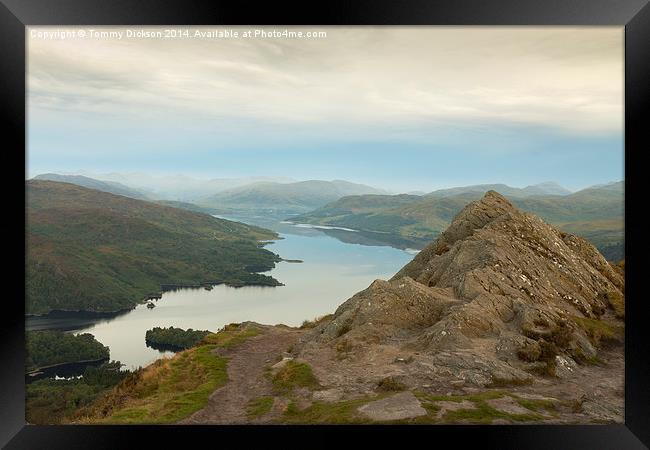 Ben Aan and Loch Katrine. Framed Print by Tommy Dickson