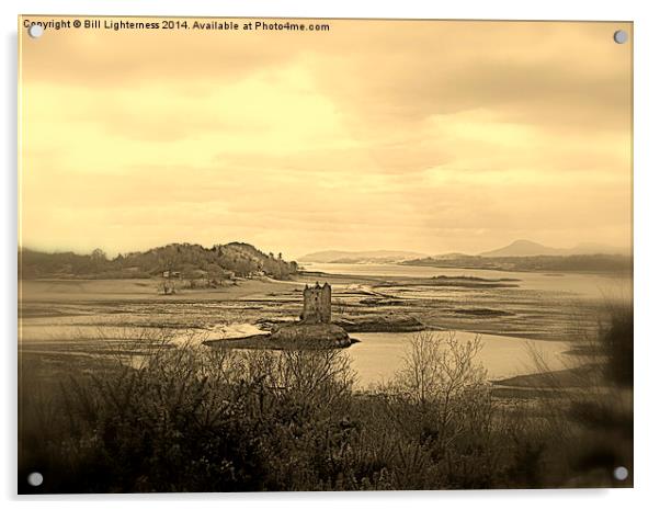 Castle Stalker and Beyond Acrylic by Bill Lighterness
