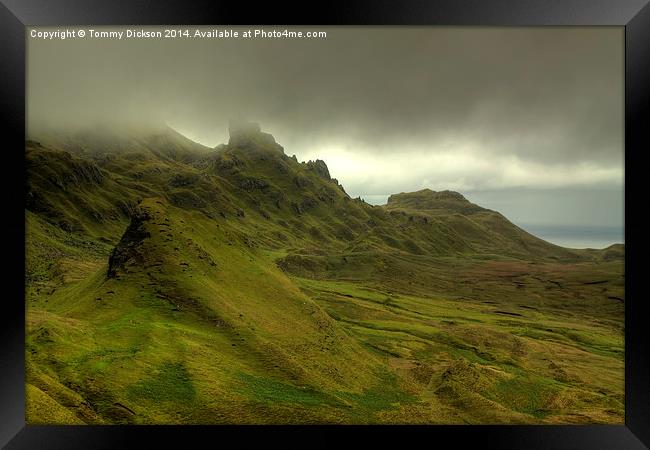 Enchanting Mystique of Quiraing Framed Print by Tommy Dickson