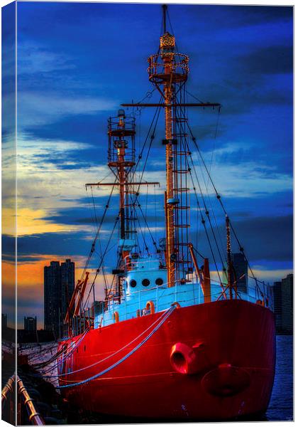 The Lightship Nantucket Canvas Print by Chris Lord