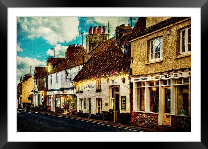 High Street Rottingdean Framed Mounted Print by Chris Lord