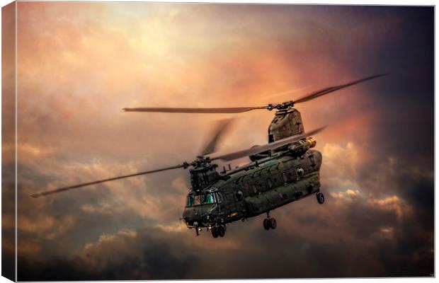Boeing CH-47 Chinook Canvas Print by Chris Lord