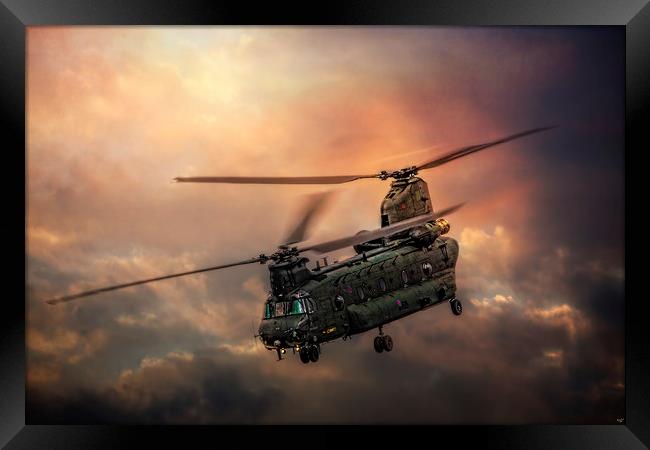 Boeing CH-47 Chinook Framed Print by Chris Lord