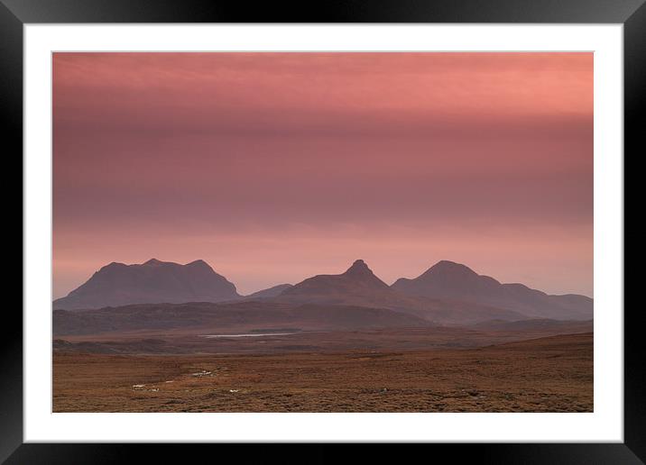 Pink heaven horizon Framed Mounted Print by James Meacock