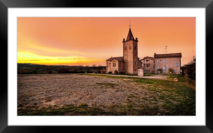 Sunset at Villabianca Framed Mounted Print by Guido Parmiggiani