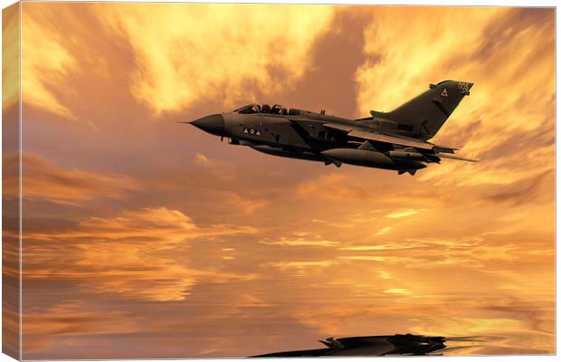 Tornado Sunset Canvas Print by J Biggadike