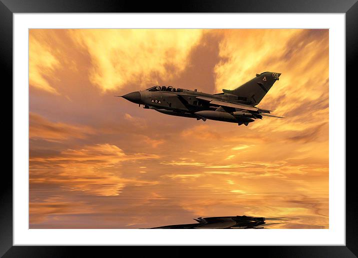 Tornado Sunset Framed Mounted Print by J Biggadike